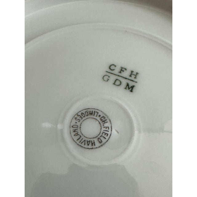 Antique French Porcelain Haviland Limoges Soup Bowls – Cobalt Blue & Gold, CHF 1452, 9" - Set of 3 For Sale - Image 9 of 11