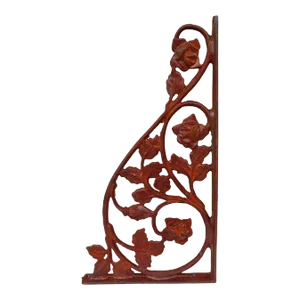 Vintage Cast Iron Rose Bracket