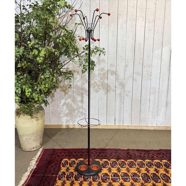English Coat Rack in Chromed Metal, 1970s For Sale - Image 5 of 7