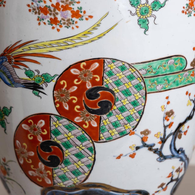 Pair of large Imari Porcelain Vases, Japan, Late 19th 20th Century For Sale - Image 4 of 18