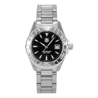 Ladies Tag Heuer Aquaracer 27mm way1410.ba0920 Black Dial Steel Quartz Watch For Sale