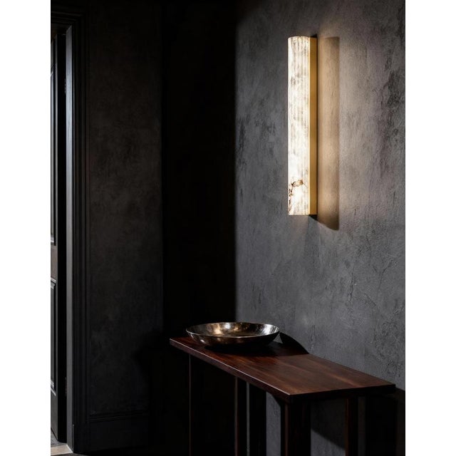 Roller WS Small Wall Lamp by United Alabaster For Sale - Image 14 of 16