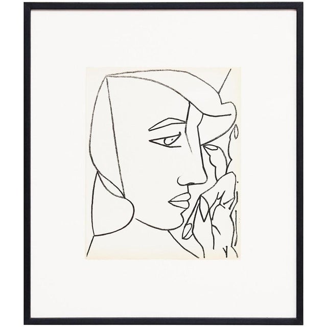 Françoise Gilot, Portrait of a Woman, 1951, Lithograph For Sale - Image 11 of 11