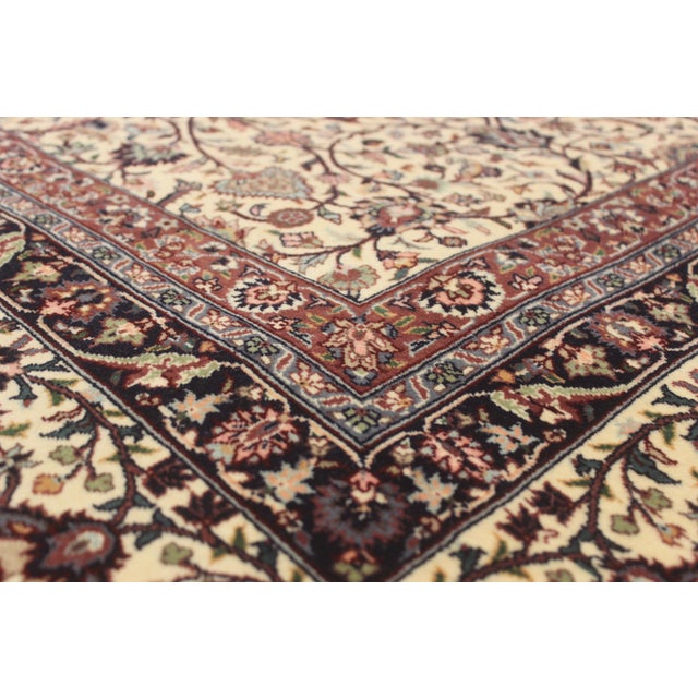 Shabby Chic Shabby Chic Ivory Fine Handmade Rug 9.2x12 For Sale - Image 3 of 9