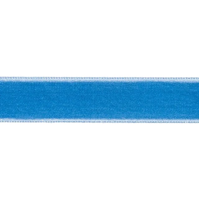 Sample - Schumacher Velvet Tape Medium in Cadet For Sale