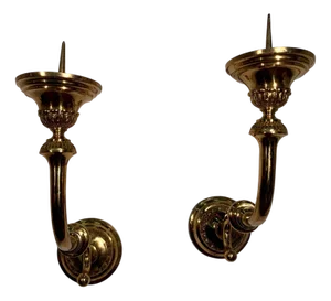 Sconces in Gilt Brass, Set of 2