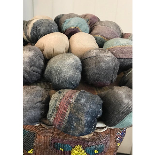 Wood Tribal African Beaded Mask For Sale - Image 7 of 8