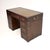 Military Campaign Leather Top Pedestal Desk, 1930 For Sale - Image 3 of 10