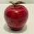 Mid 20th Century Vintage Carved Red Marble Apple Paperweight - Styled After Mangani / Italian Stone Fruit For Sale - Image 5 of 9