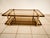 Double Glass Coffee Table with Wheels For Sale - Image 9 of 14