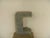 Italian Tin Letter C, 1970s For Sale - Image 6 of 6