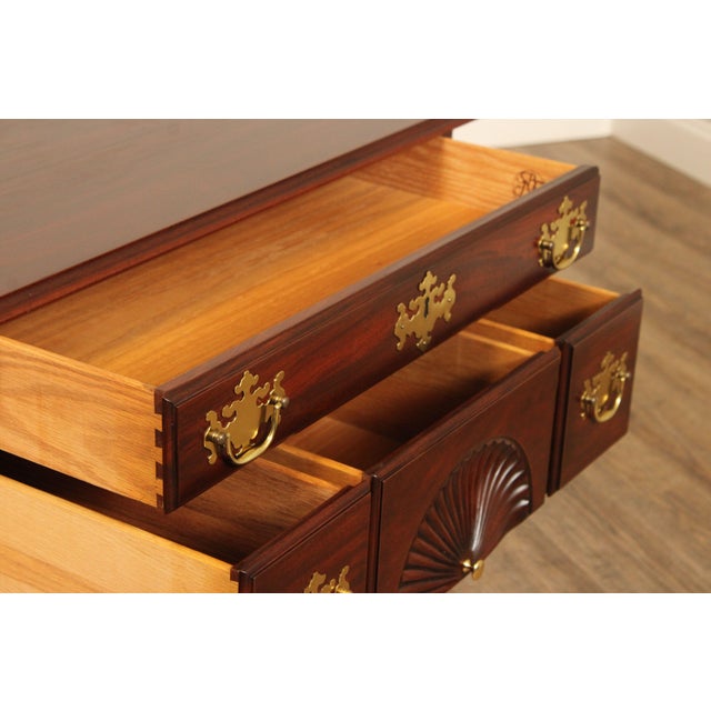 Henkel Harris Henkel Harris SPNEA Chippendale Style Mahogany Lowboy For Sale - Image 4 of 13