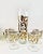 1960s 1960s Georges Briard Spanish Gold Scroll Barware, 7 Pieces For Sale - Image 5 of 7