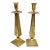 Vintage Decorative Brass Candlesticks- a Pair For Sale