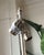 Black Late 20th Century Sally Sirkin for J. Robert Scott Glass and Polished Nickel Lamp With Glossy Parchment Shade For Sale - Image 8 of 8