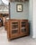 Tan Parisian Glass-Fronted Oak Buffet, 1940s For Sale - Image 8 of 16