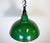 1960s Industrial British Green Enamel Factory Pendant Lamp from Maxlume, 1960s For Sale - Image 5 of 18
