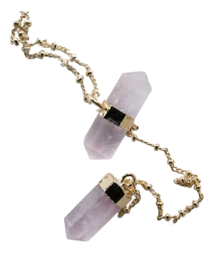 Rose Quartz Gold Plated Chain Necklace