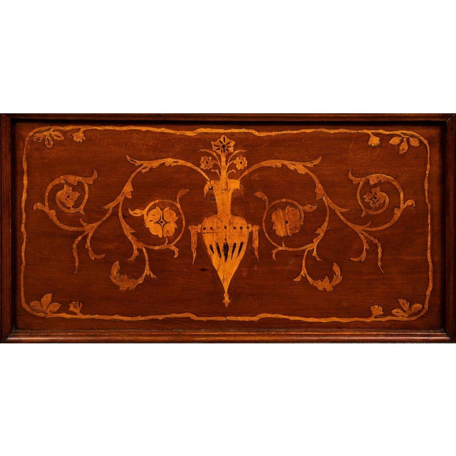 Brown Emilian Sideboard in Cherry Wood with Inlays, Italy, 1800s For Sale - Image 8 of 9