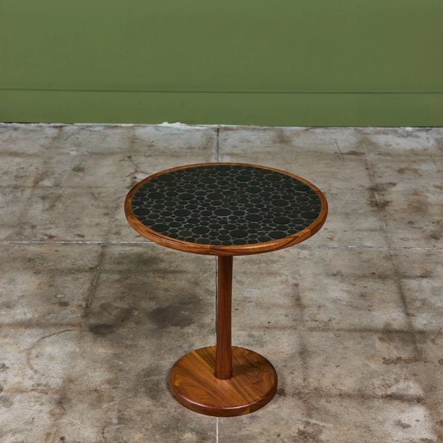 Gordon & Jane Martz Mosaic Black Coin Tile Side Table For Sale - Image 9 of 15