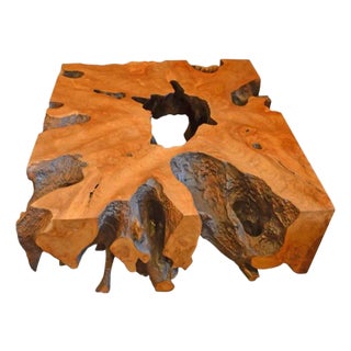 Andrianna Shamaris Teak Root Coffee Table For Sale