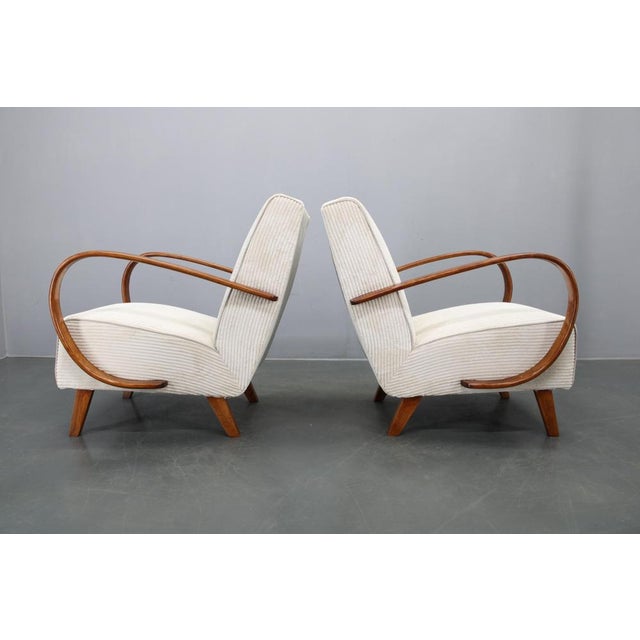 Art Deco Lounge Chairs by Jindřich Halabala, 1940s, Set of 2 For Sale - Image 11 of 15