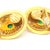Vintage 18k Yellow Gold Diamond and Emerald Cabochon Clip-on Earrings, Pair For Sale - Image 12 of 13