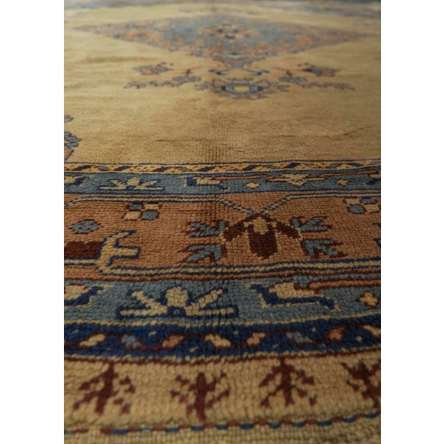 Turkish Turkish Oushak Antique Rug 10' x 12'7" #20512 For Sale - Image 3 of 8