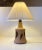 A large stoneware stable lamp by the popular Danish ceramist Eigil Henriksen. It is executed in unglazed chamotte clay and...