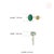 Modern Toi Et Moi Emerald & Yellow Diamond Bypass Ring Size 4, 1.88ct in 18k White Gold For Sale - Image 10 of 15