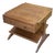 Mid-Century Modern Sculpted Kroehler Walnut 1960's Side Table For Sale