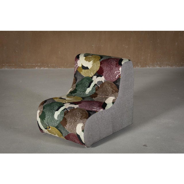 Mid-Century Modern Italian Modular Sofa in Freedom Flight Velvet, 1970s, Set of 3 For Sale - Image 3 of 11