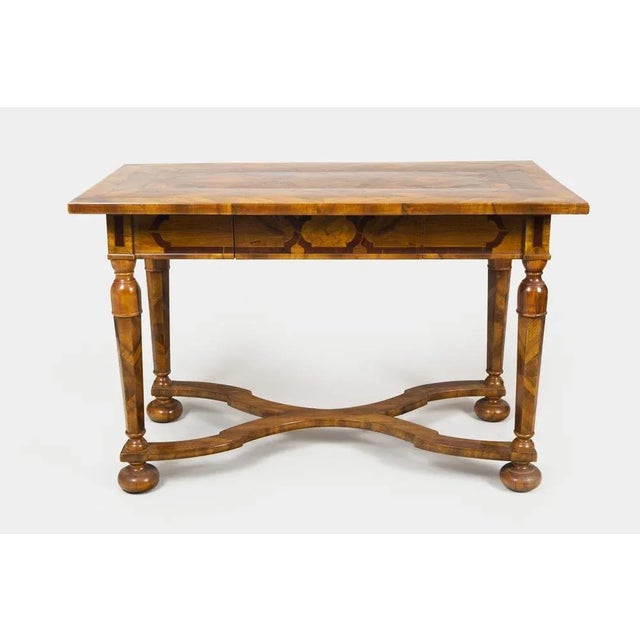 Baroque Table in Inlay & Walnut, Czech, 1770s For Sale - Image 6 of 6