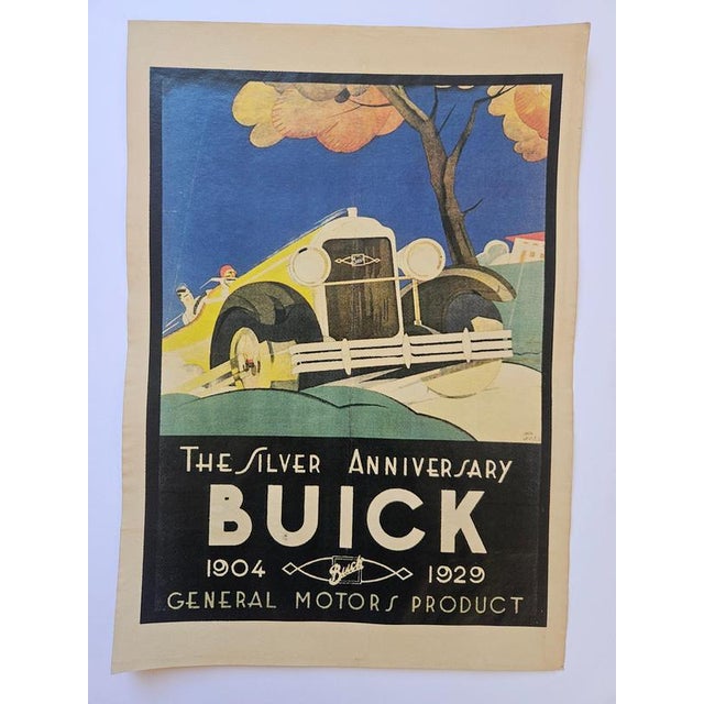 Art Deco Buick Automobile Advertising Poster, 1930s, in Very Good conditions. Designed 1920 to 1949