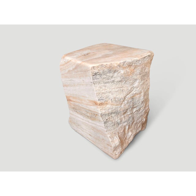 Andrianna Shamaris Onyx Sculptural Side Table For Sale - Image 14 of 18