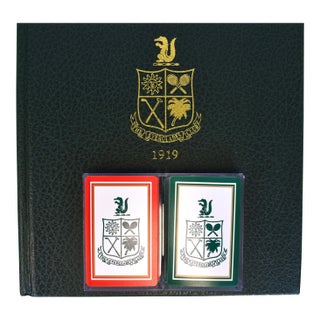 The Everglades Club Twin Red/ Green Deck of Playing Cards (New W/ Box) For Sale