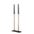 Italian Two-Arm Gemini Candleholder in Bronzed Brass For Sale - Image 4 of 6