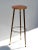 Mid-Century Modern Mid-Century Modern Bronze, Brass & Laminate Wood Drink Side Table Tripod Base For Sale - Image 3 of 13