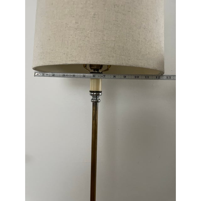 1972 Chapman Hunting Horn Form Floor Lamp With Black Base — Mid-Century Modern For Sale - Image 9 of 11