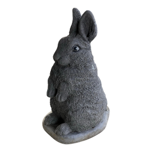1980s Chubby Etched Cement Garden Statue