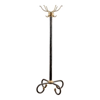 Circa 1915 Black and Gold Painted Coat Tree For Sale