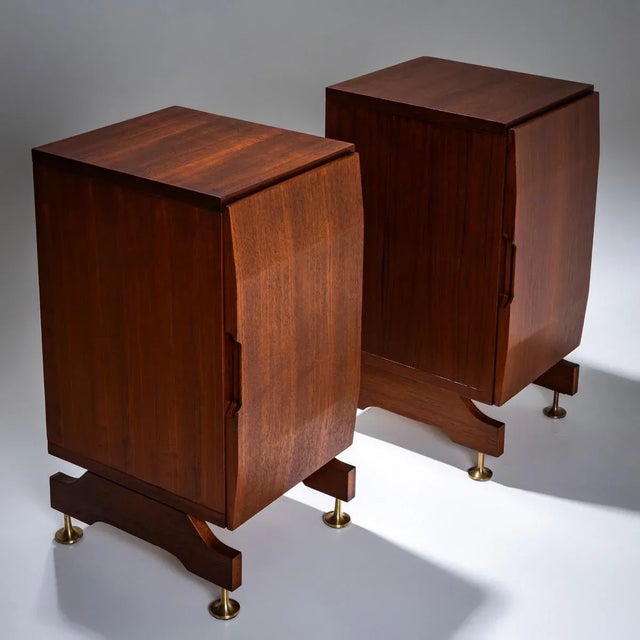 Bedside Cabinets attributed to Vittorio Dassi, Set of 2 For Sale - Image 3 of 8