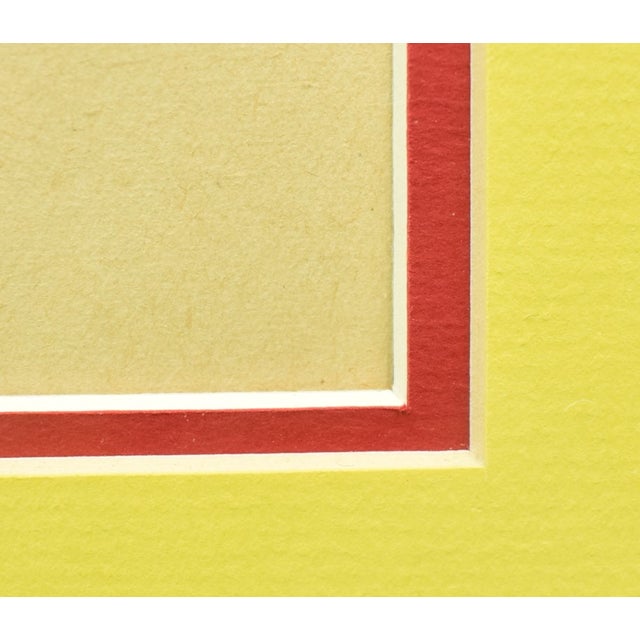 Traditional 1950s Lanvin Paris Arpege "My Sin" Perfume W/ Pink Santa Claus Gouache For Sale - Image 3 of 5