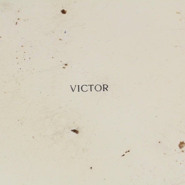 Victor Plate in Hand-Painted Metal, 1970s For Sale - Image 6 of 7