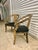 Hollywood Regency 80s Sculptural Armchairs With Zebra Patterned Wood Frames and Black Suede Upholstery a Pair . For Sale - Image 3 of 12
