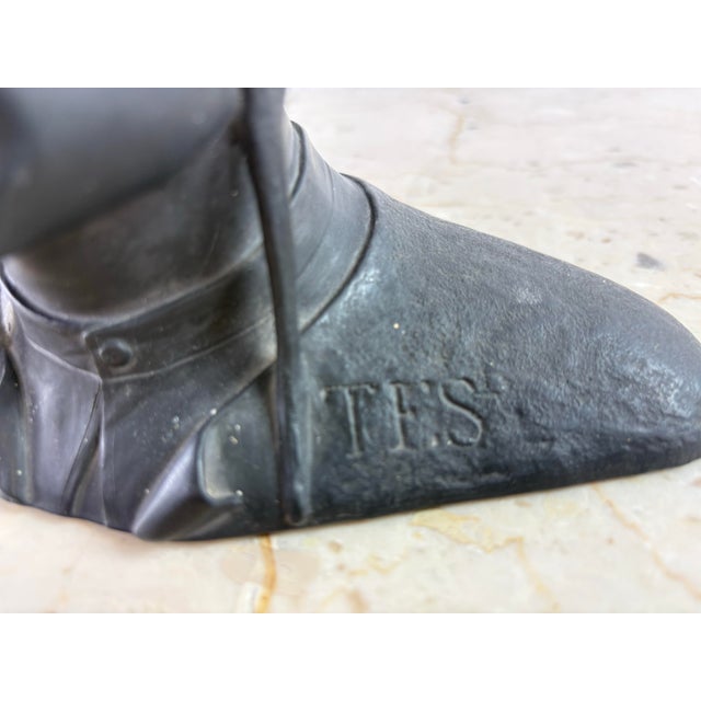 Vintage Terra-Cotta Bust of Dante’s For Sale - Image 9 of 11