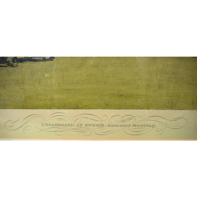 Unsaddling at Epsom, Summer Meeting. 1932 Chromolithograph by Alfred Munnings (Signed) For Sale In New York - Image 6 of 9