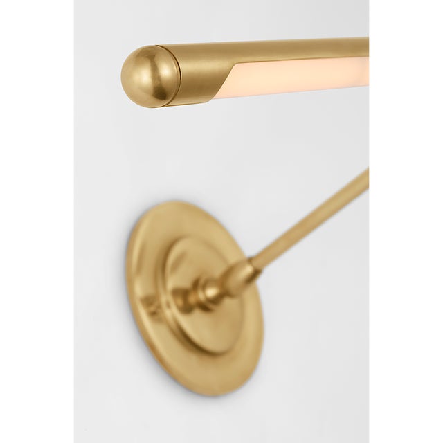 Visual Comfort Amber Lewis for Visual Comfort Signature Emery 24" Picture Light in Hand-Rubbed Antique Brass For Sale - Image 4 of 7