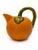 Vintage 1960s–70s Orange Majolica-Style Fruit Ceramic Vessel For Sale - Image 4 of 4