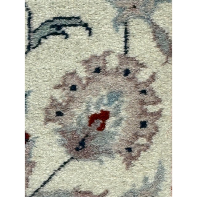 Burgundy 2ft 6 in X 13ft 6 in Persian Style Floral Wool Runner Rug For Sale - Image 8 of 12